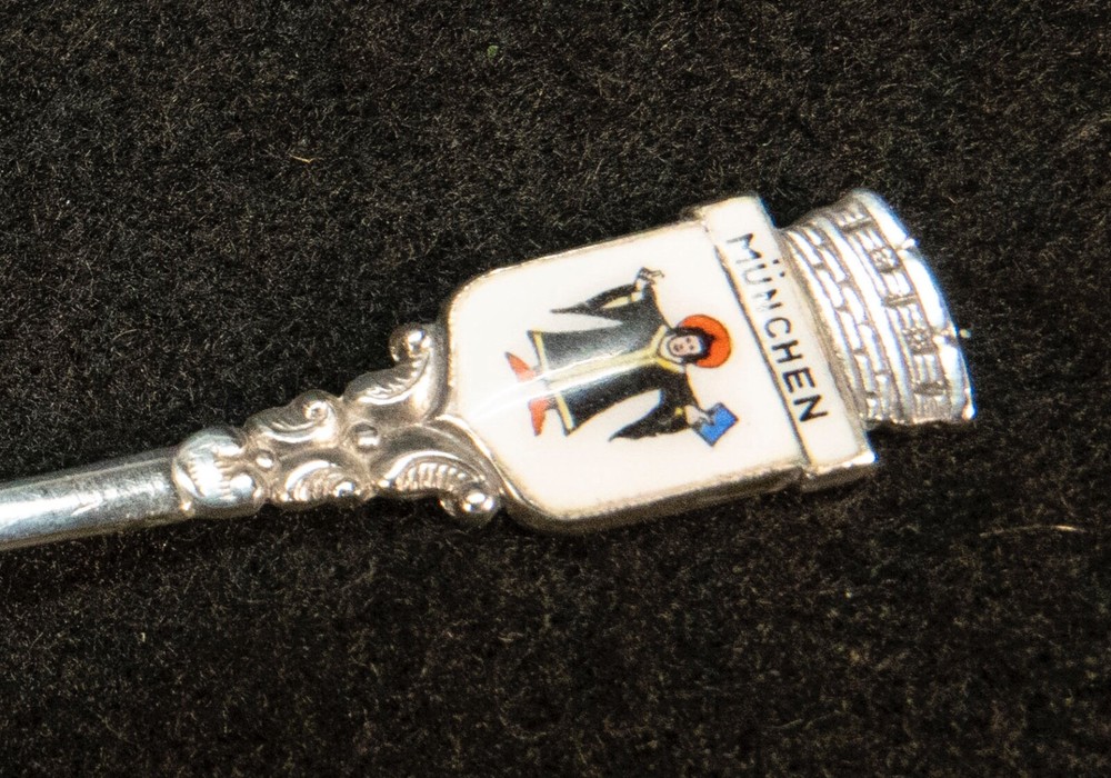 Souvenir Spoon 800 Silver Munchen 8.5g 4"