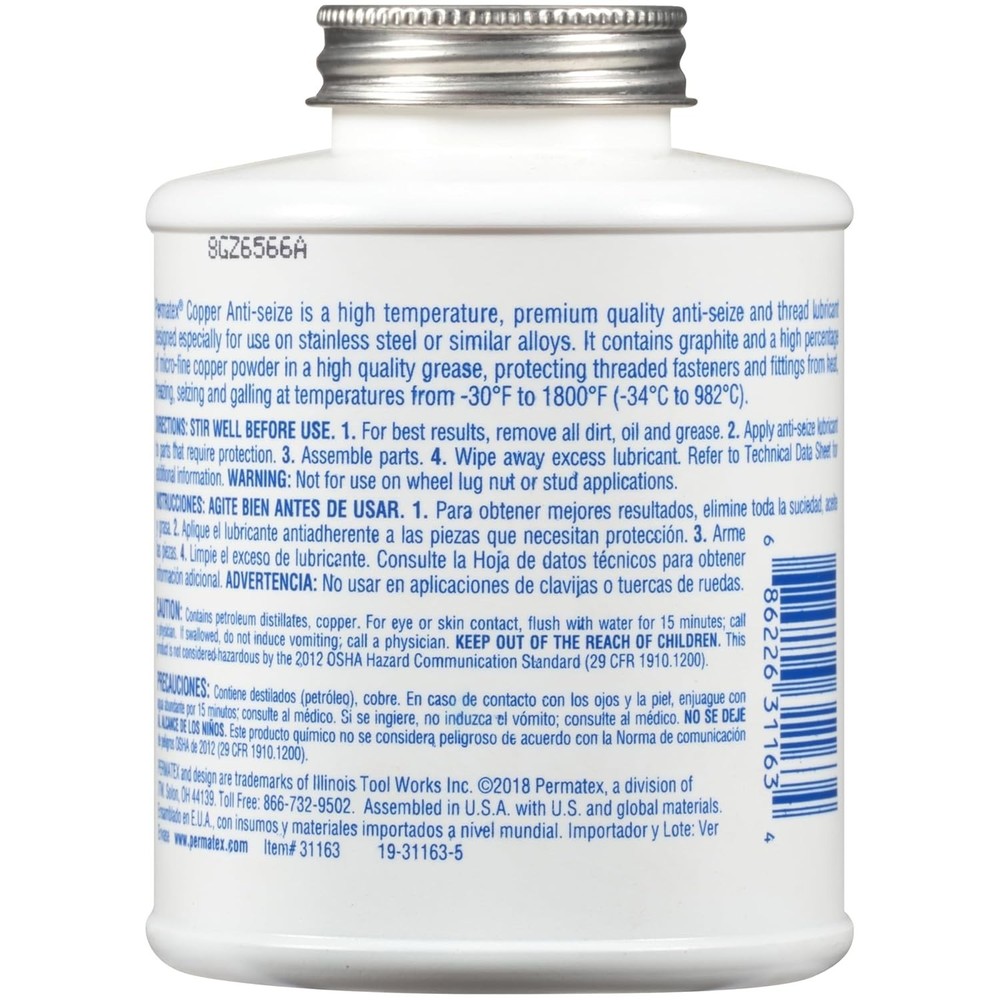 Anti-Seize Thread Lubricant - Electrical Conductivity