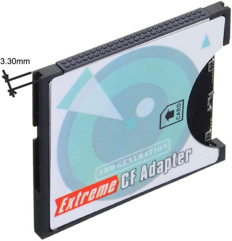 SD SDHC SDXC to CF Compact Flash Memory Card Adapter Reader Type I High-Speed Ex