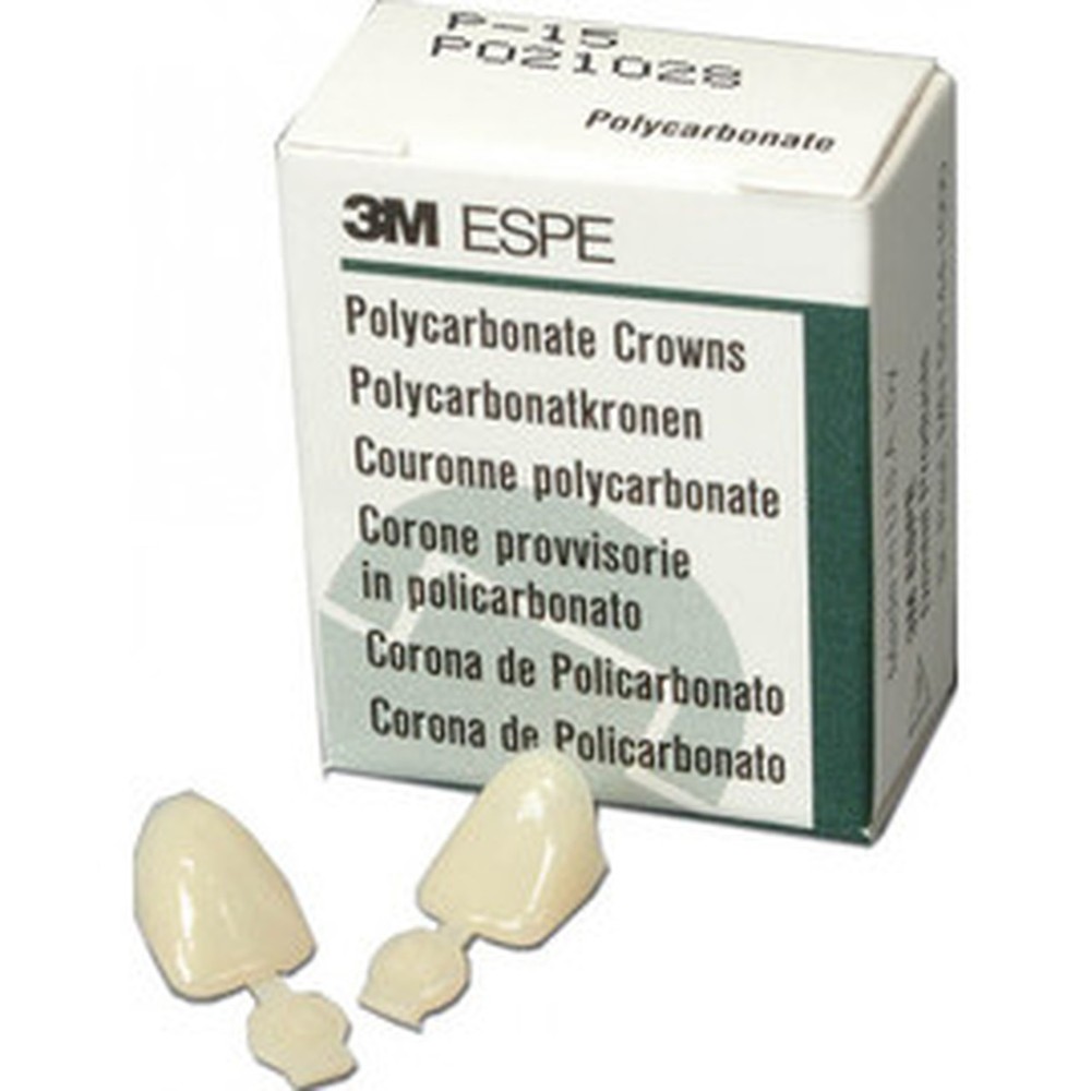 3M ESPE P30 Polycarbonate Crown Forms Upper and Lower Right Cuspid #30 5/Pk