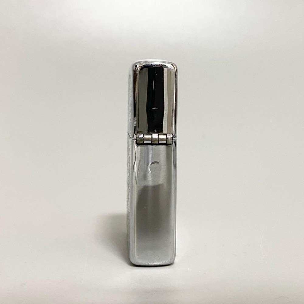 Zippo Mickey Silver Oil Lighter with Case Used