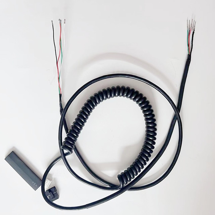 For LR Microphone Spring-wired Microphone Cable with Internal Wires Swing Cable