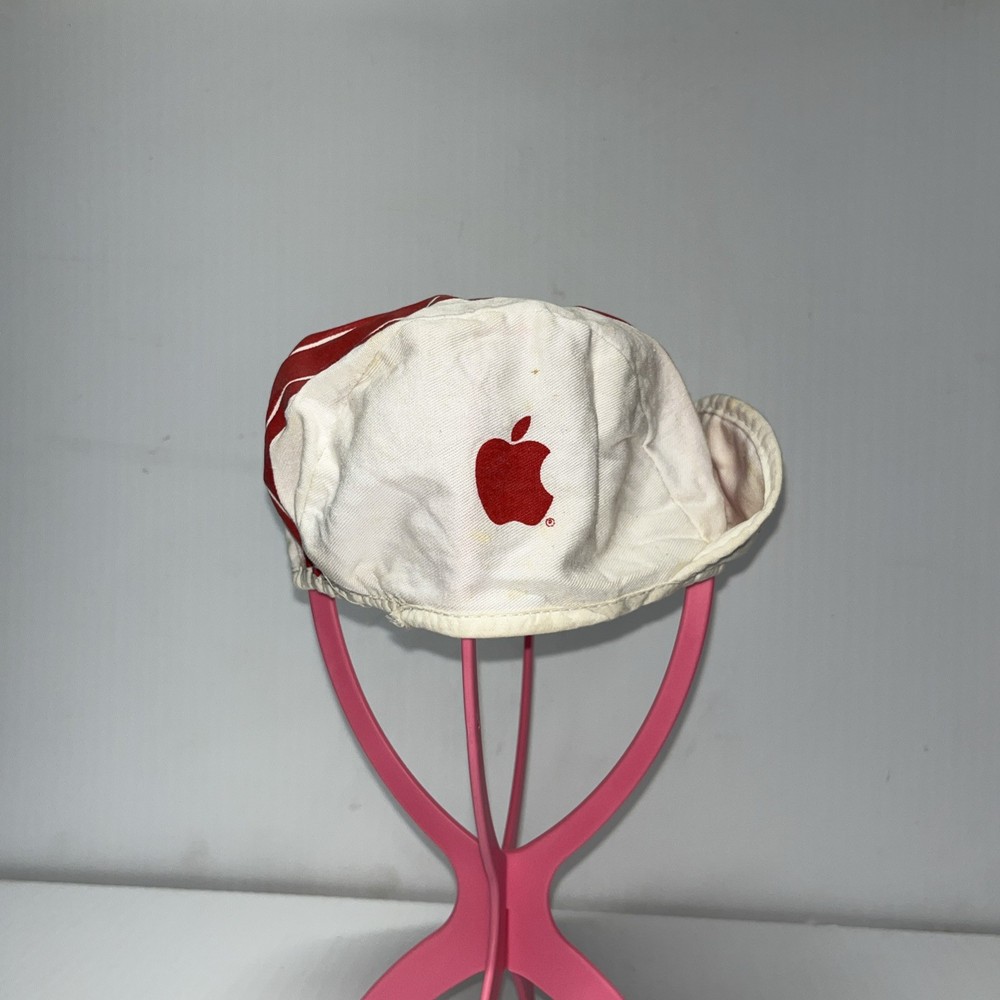 APPLE COMPUTER Cotton Cycling Hat 80s Cap Yale Computer Science Hat RARE