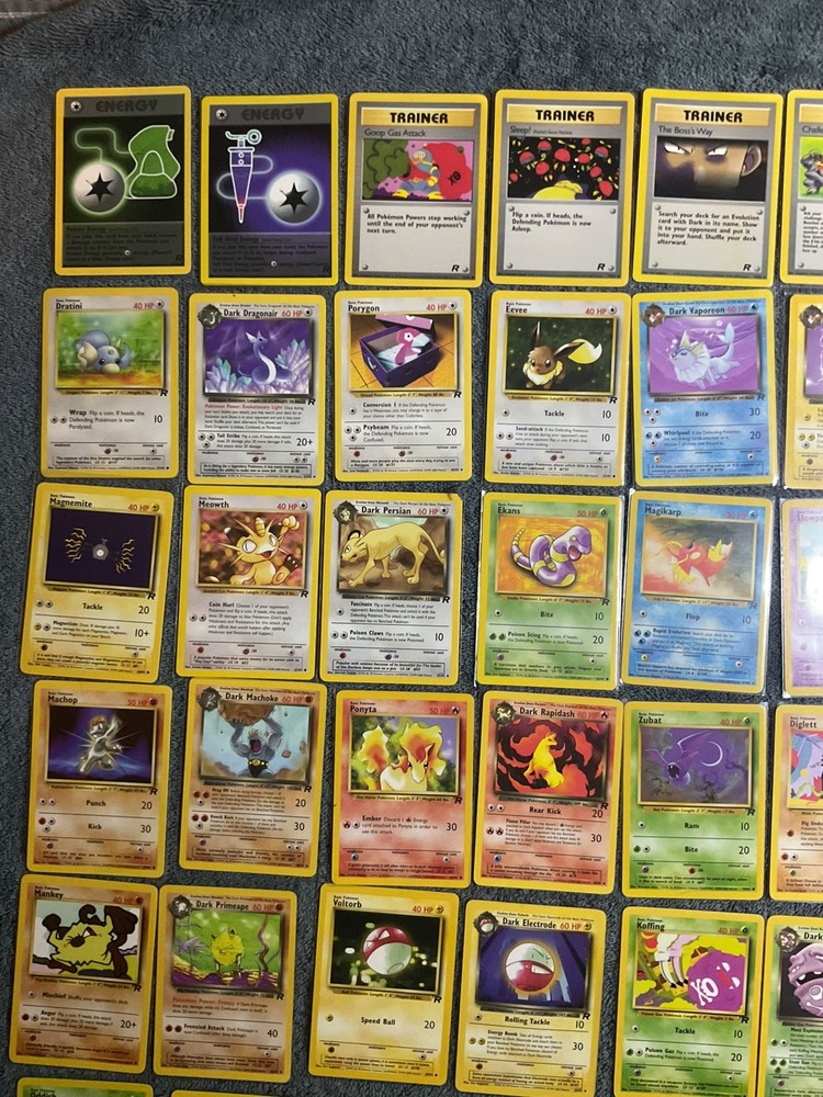 Pokemon Bundle - part Complete Team Rocket Set Common/Uncommon ⭐ Vintage