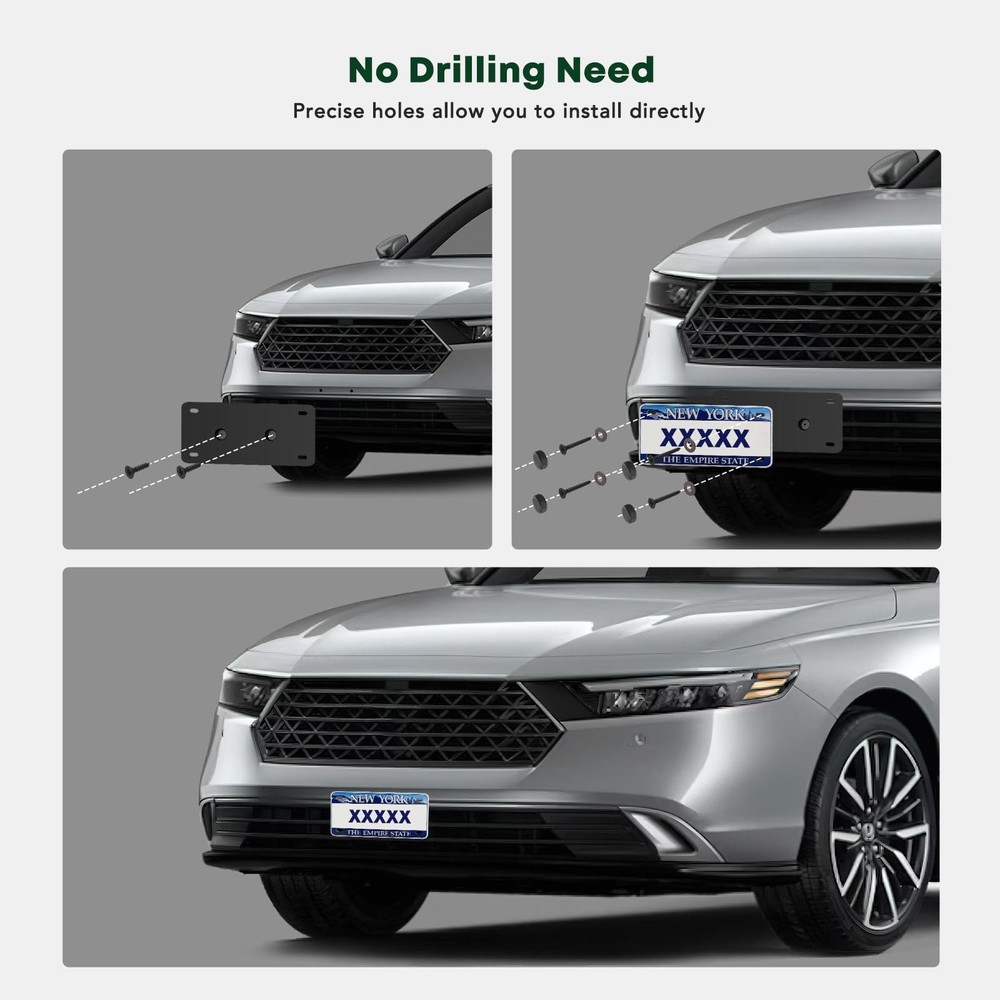 Front License Plate Frame for CC 2013-2017 No Screws No Drill