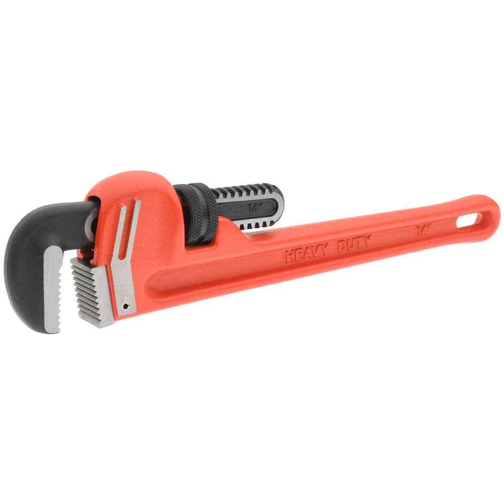 Paramount 14" Cast Iron Adjustable Straight Pipe Wrench: 2" Max Pipe Capacity