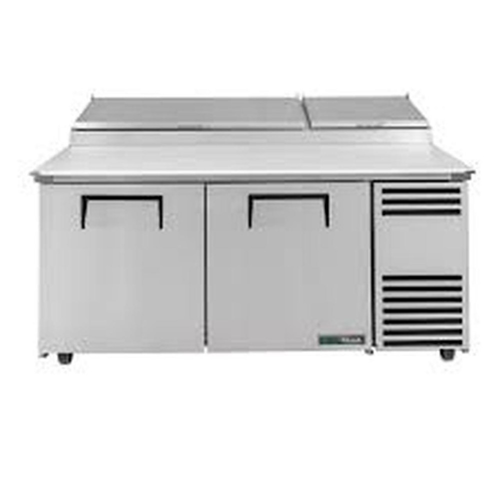 True TPP-AT-67-HC - 2 Solid Door 4 Shelf 67"W Pizza Prep Table
