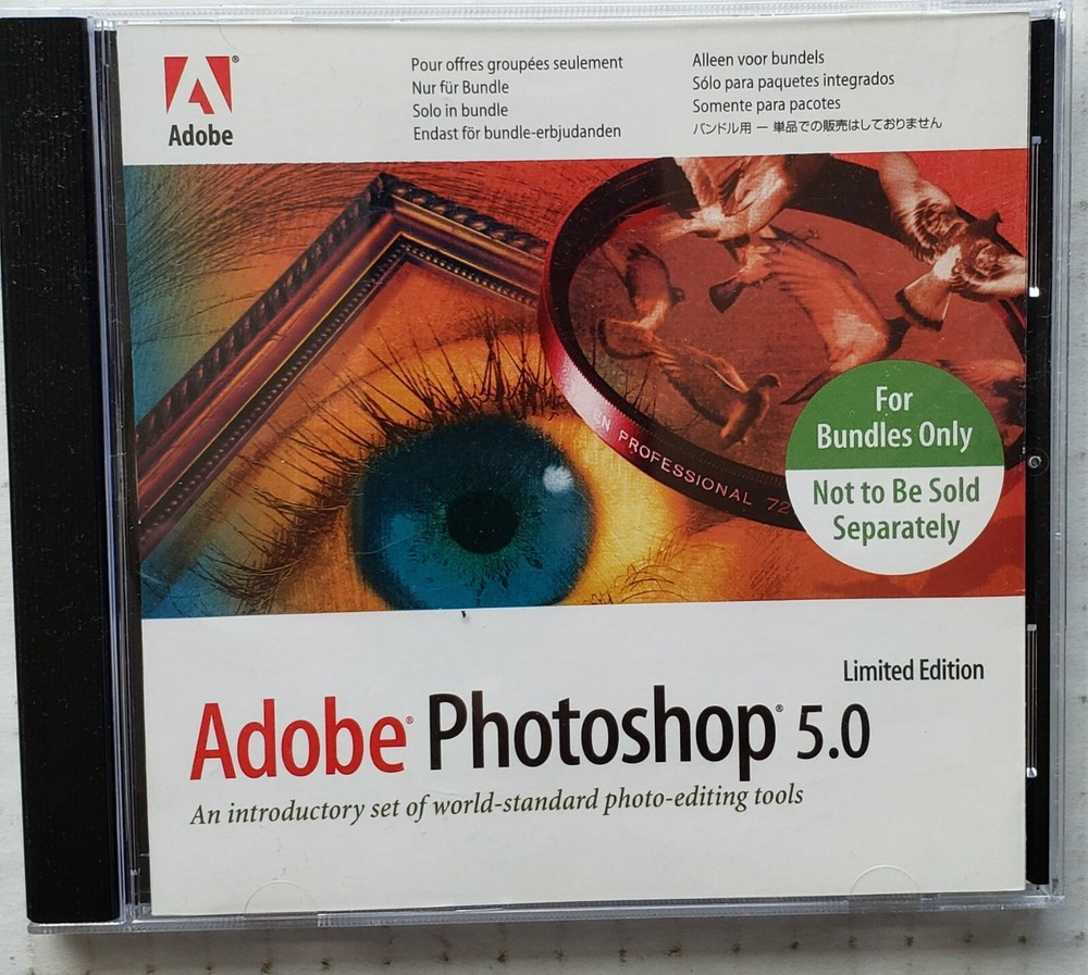 Adobe Creative Suite 5 Web Premium CS5 + CS4 + Photoshop 5.0 Preowned MacPro