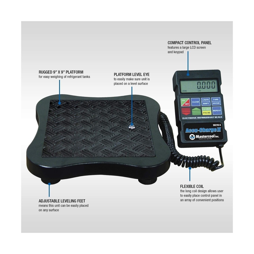 Electronic Refrigerant Scale, for HVAC & Refrigeration Charging
