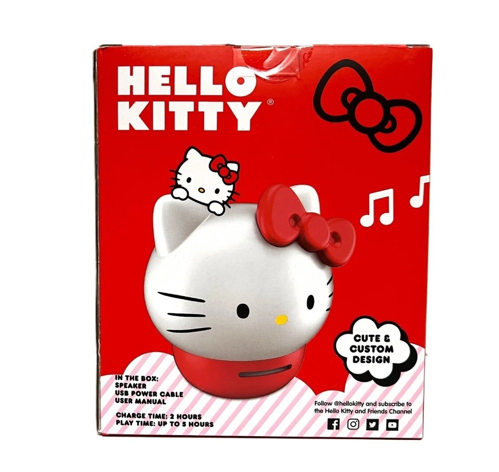 Hello Kitty Bluetooth Wireless Speaker - Red Brand New Inbox!