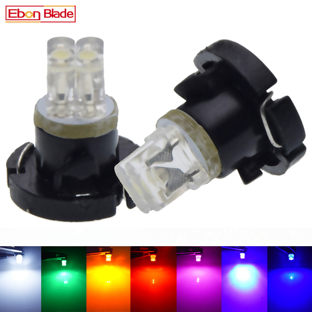 T4.2 10mm Neo Wedge LED Bulb Cluster Instrument Dash Climate Base Lamp 7 Colors