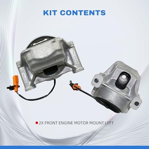 Hydraulic Front Engine Mount Kit Left with Sensor Wire 2 Pcs For Audi A4 A5
