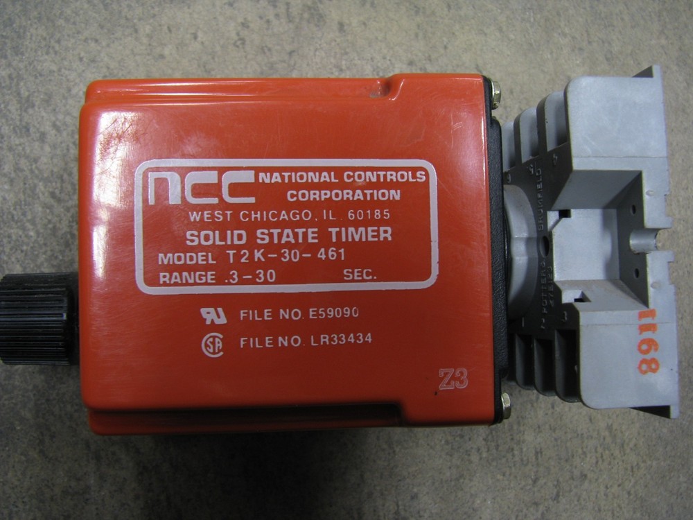 T2K-30-461 National Controls Solid State Timer with Socket