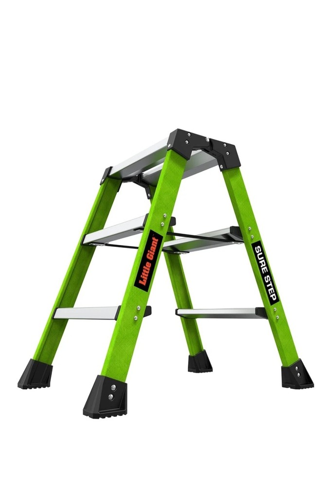 Ladders, Sure Step, 3-Step, Double-Sided Step Stool, Fiberglass, (11953), Typ...