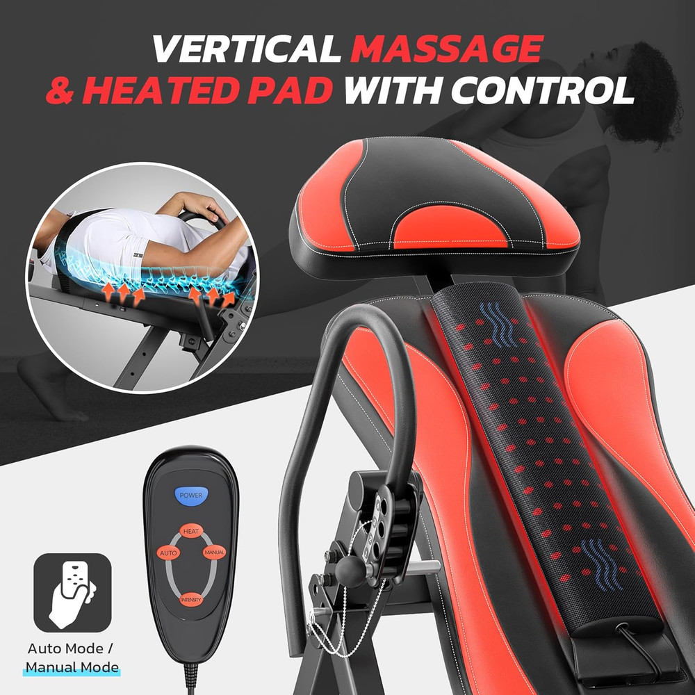 Inversion Table Massage & Heat Inversion Table 2025 New Inversion Table for Back