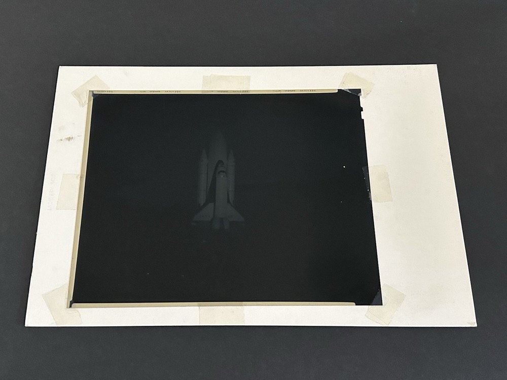 1981 NASA KSC Space Shuttle Columbia STS-1 Crawler Presentation Transparency-723
