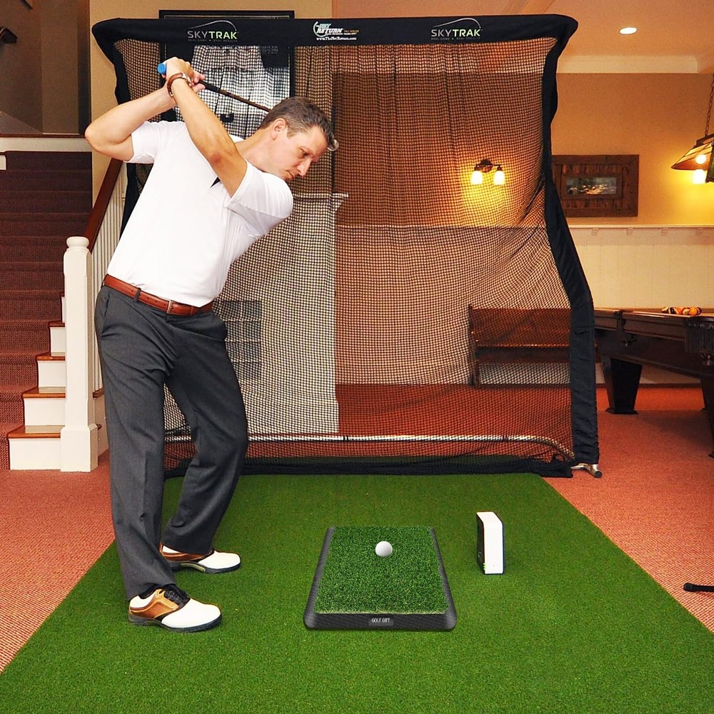 Golf Hitting Mat, with Clear Swing Path Feedback, Flannel Mat 13 * 17in Repla...