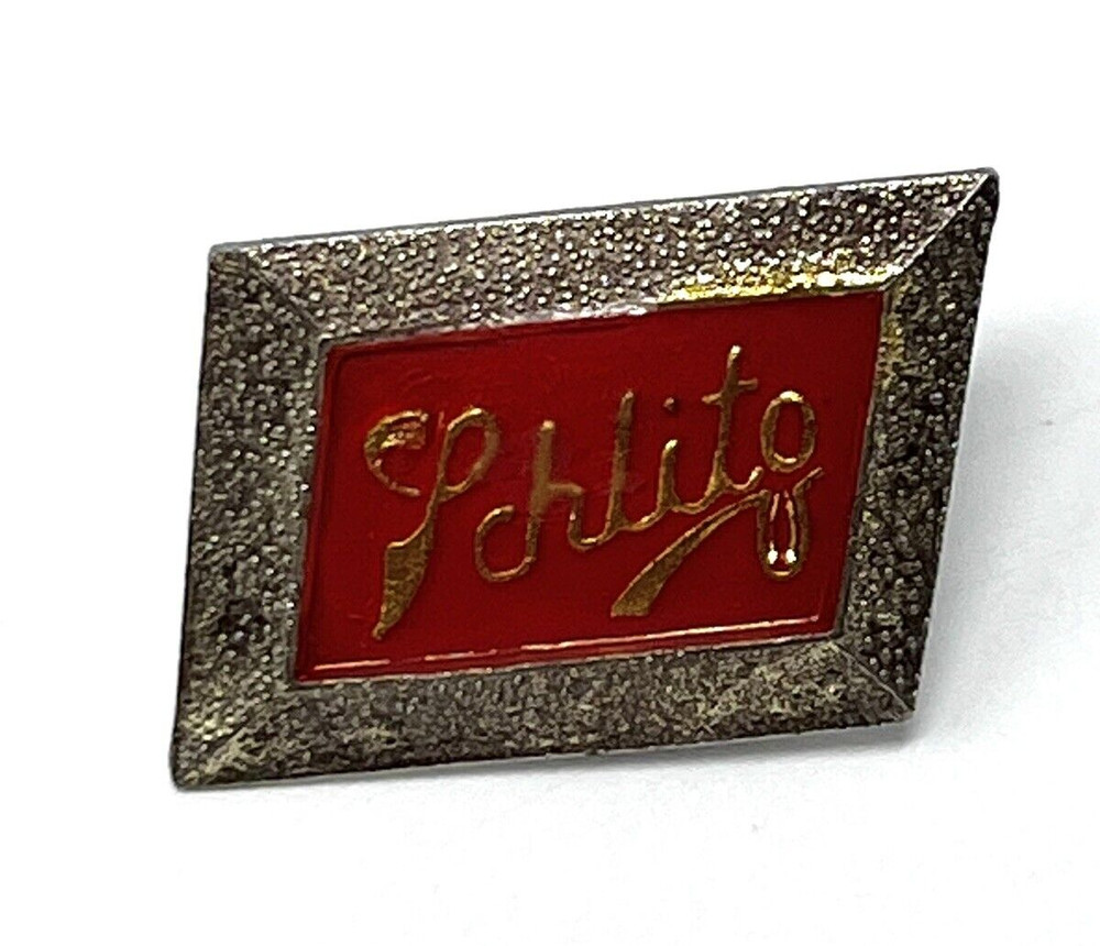 Schlitz Beer Lapel Pin Hat Tac Metal