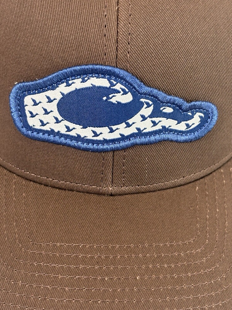 Drake Waterfowl 6 Panel Migrator Cap Brown Tan Mesh Back SnapBack Hunting Cap