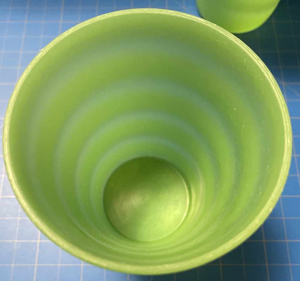 Tupperware Impressions 11oz Green 3 Cups