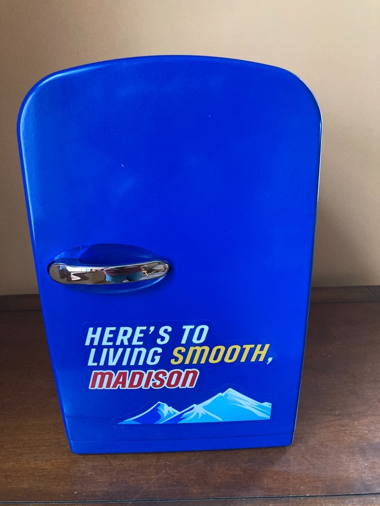 Whitefox Keystone Light Cold & Hot Mini Fridge Blue