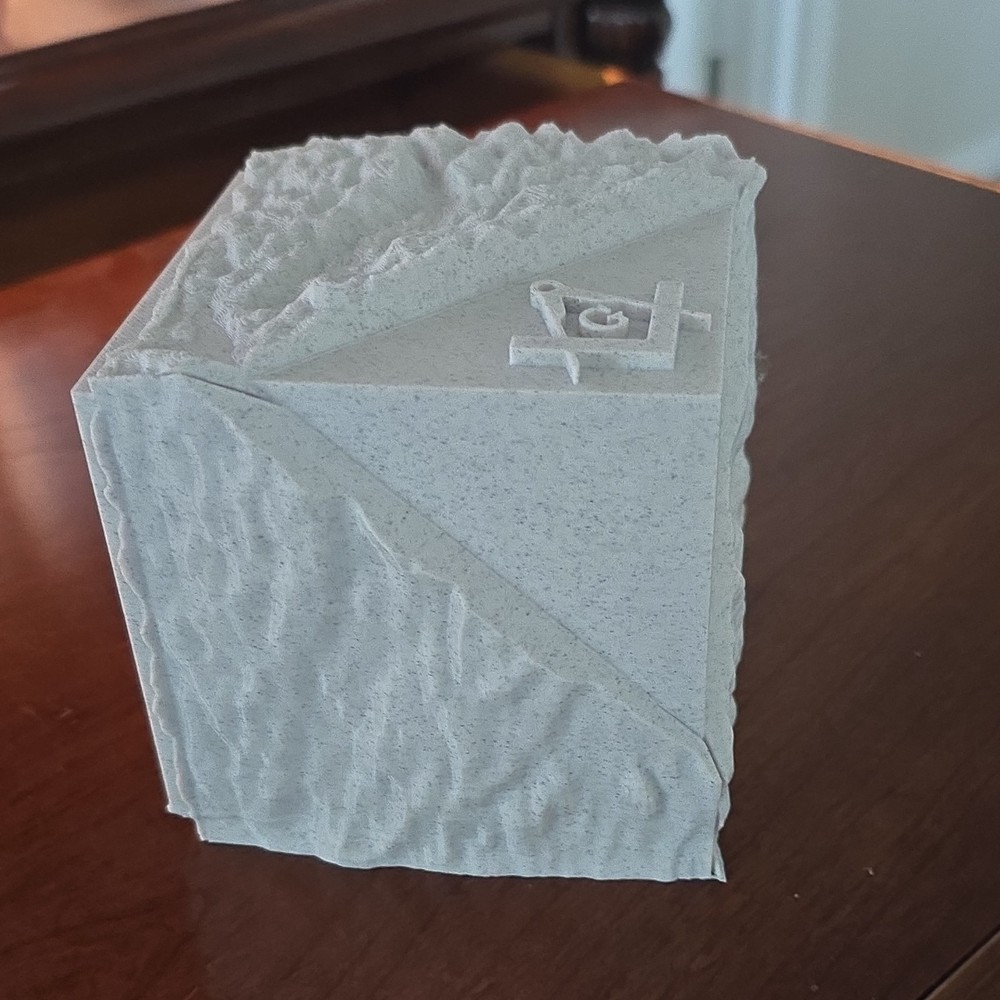 3d printed Masonic Ashlar with or without personalized backing