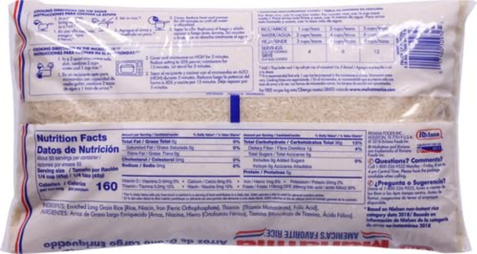 Bulk 80oz Long Grain White Rice – , Vegetarian, Kosher, Non-GMO, Quick Prep