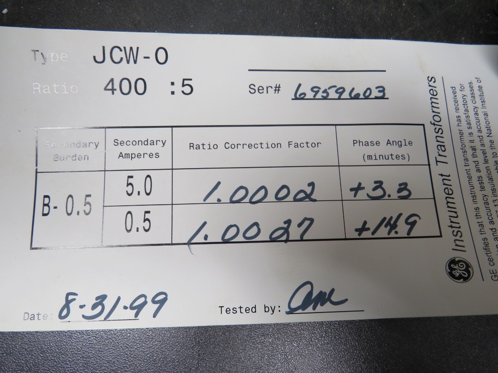 GE 750X32G202 Current Transformer