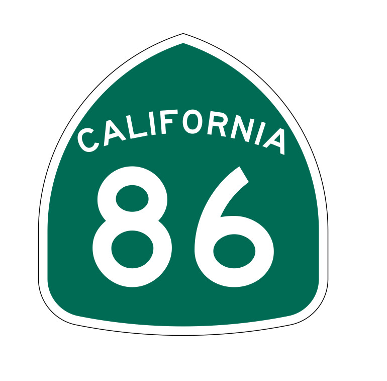 California State Route 86 Sticker Decal