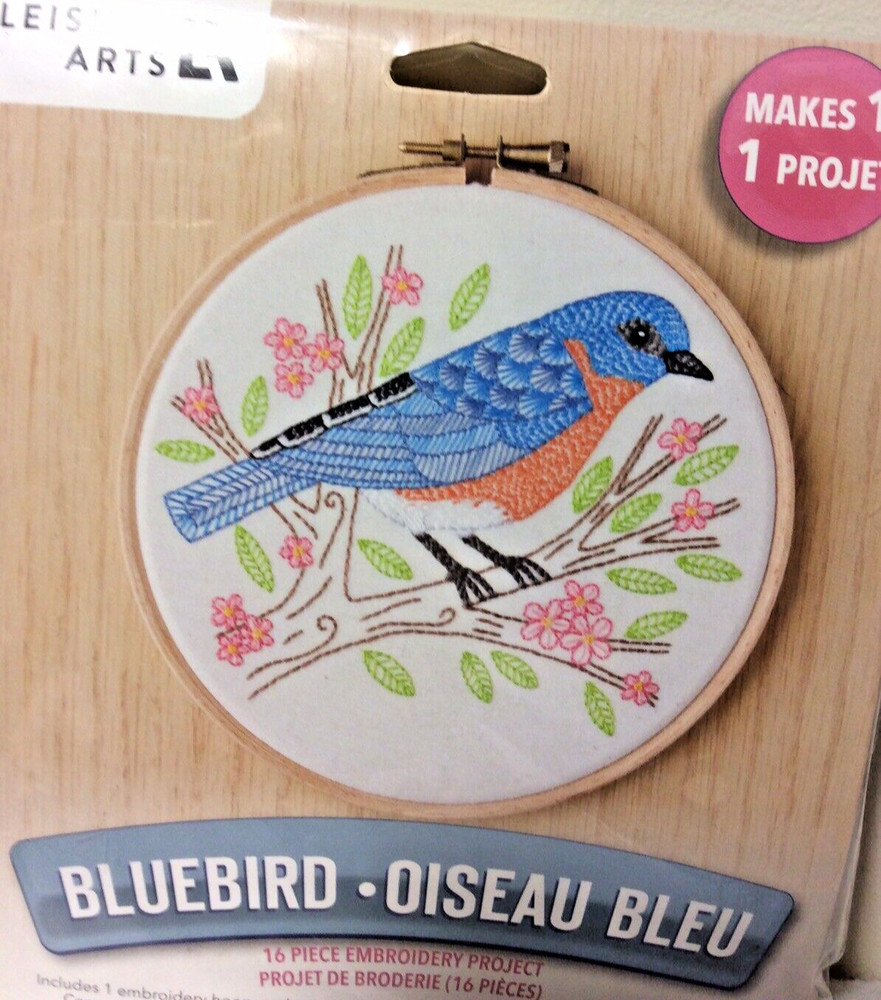 Leisure Arts Embroidery Kit “ Bluebird”