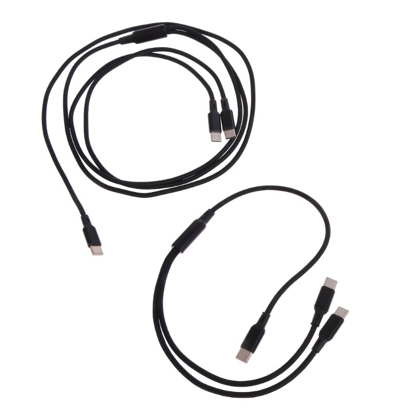 Type-C to Type-C+Type-C Cable for Two Type C Mobile Simultaneous