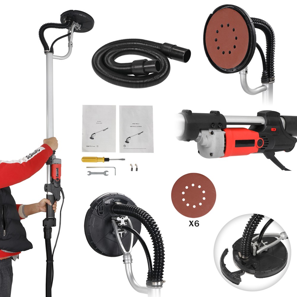 New 800W Drywall Sander Electric Adjustable Variable Speed Dry Wall Sanding