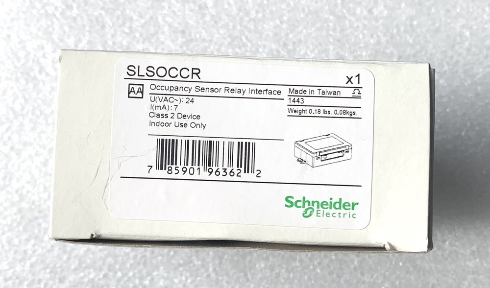 NEW SCHNEIDER ELECTRIC SLSOCCR OCCUPANCY SENSOR RELAY INTERFACE