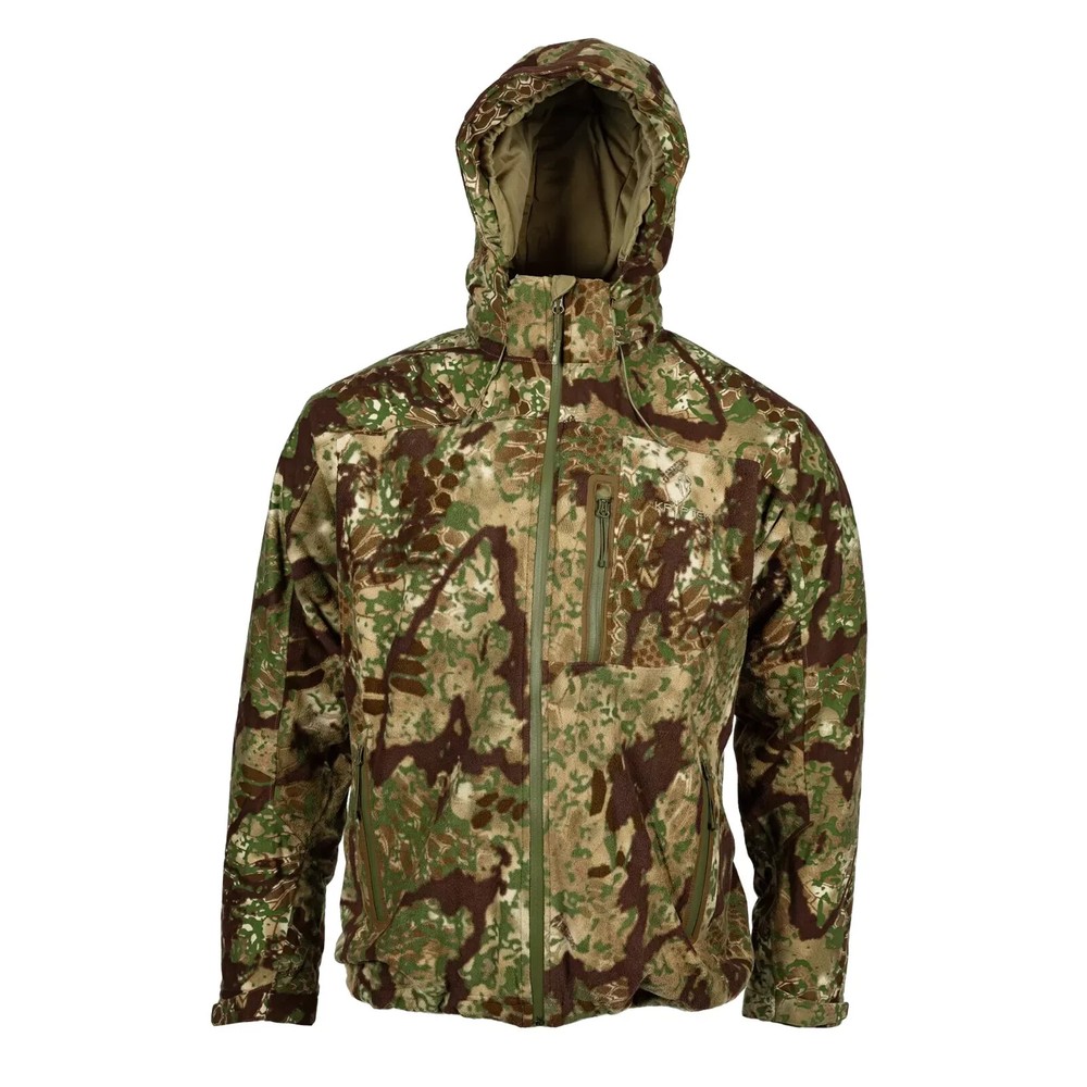 NEW Kryptek Vellus Hunting Jacket, Transitional Waterproof, Camouflage, LARGE
