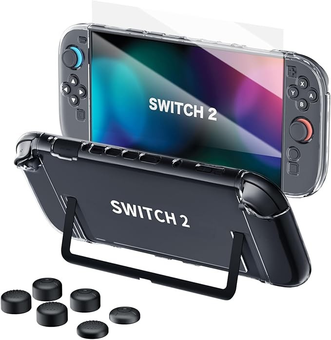 Case For Nintendo Switch 2 Console and Joy-Con Controller with Screen Protector