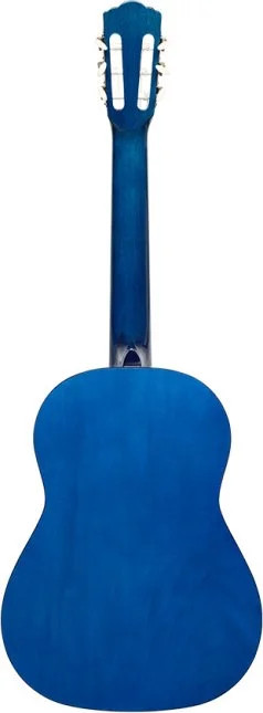3/4 classical guitar with linden top, blue