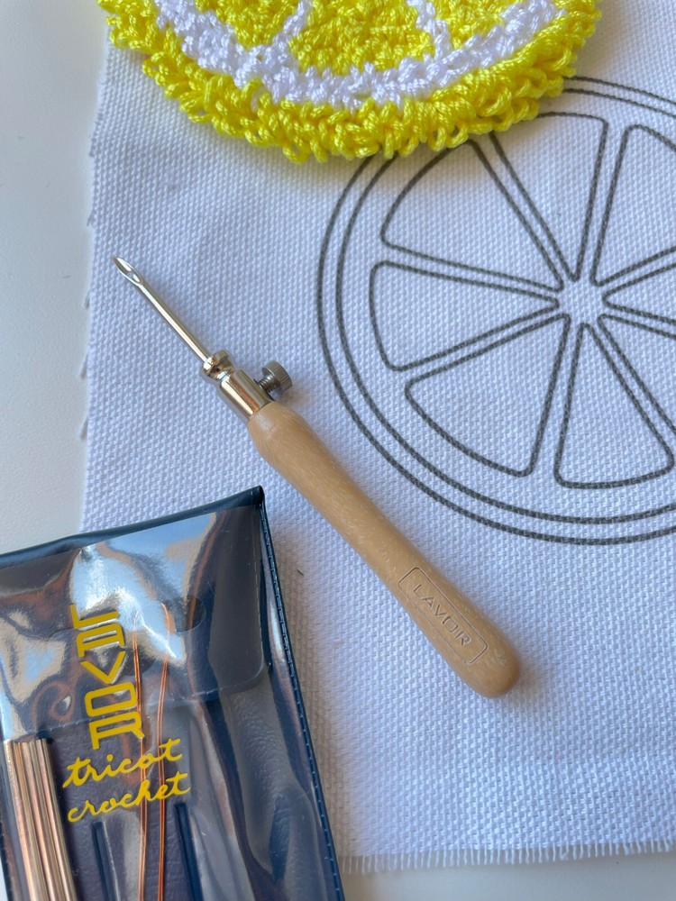DIY Punch Needle Coaster Kit, Fruit Patterns