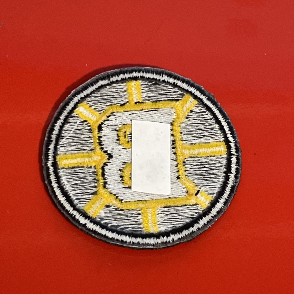Boston Bruins 2025-Present Black “B” Logo Patch Embroidered 2” Iron On