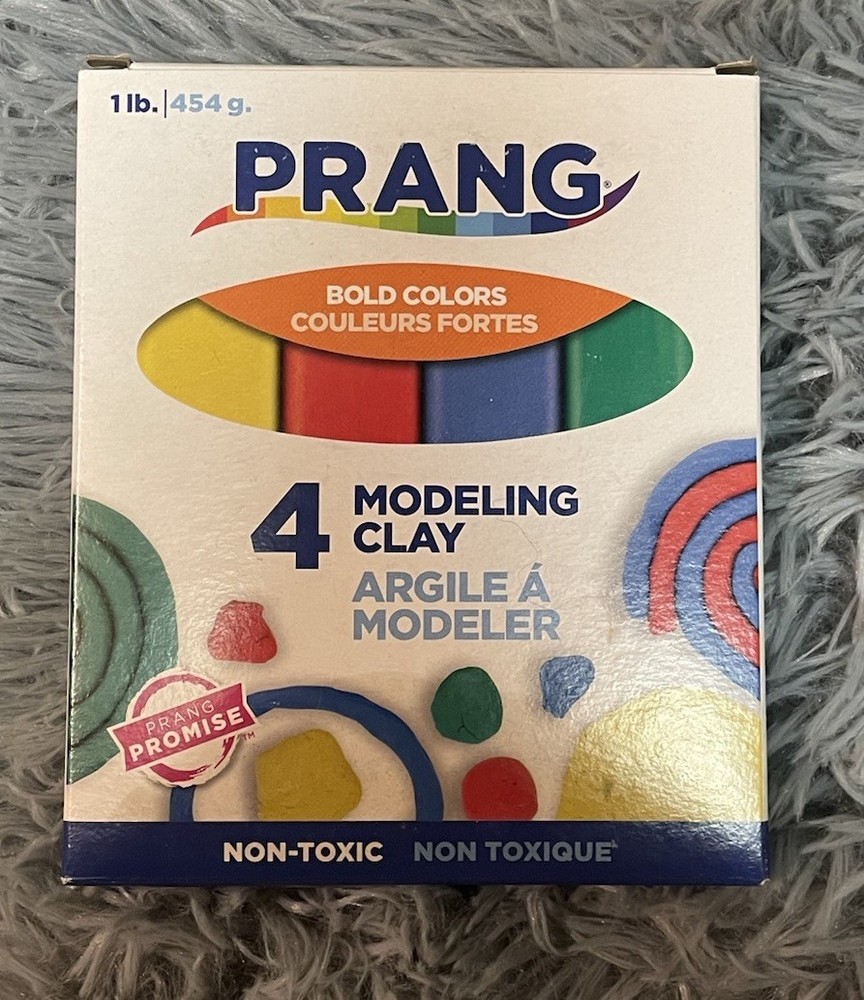 PRANG 4 Modeling Clay Sticks 1lb (2 PACKS, 8 STICKS, 2 LBS)