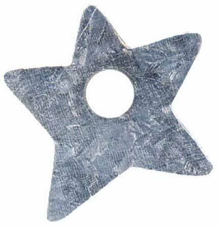 Galvanized Star Toppers | 120 Pieces
