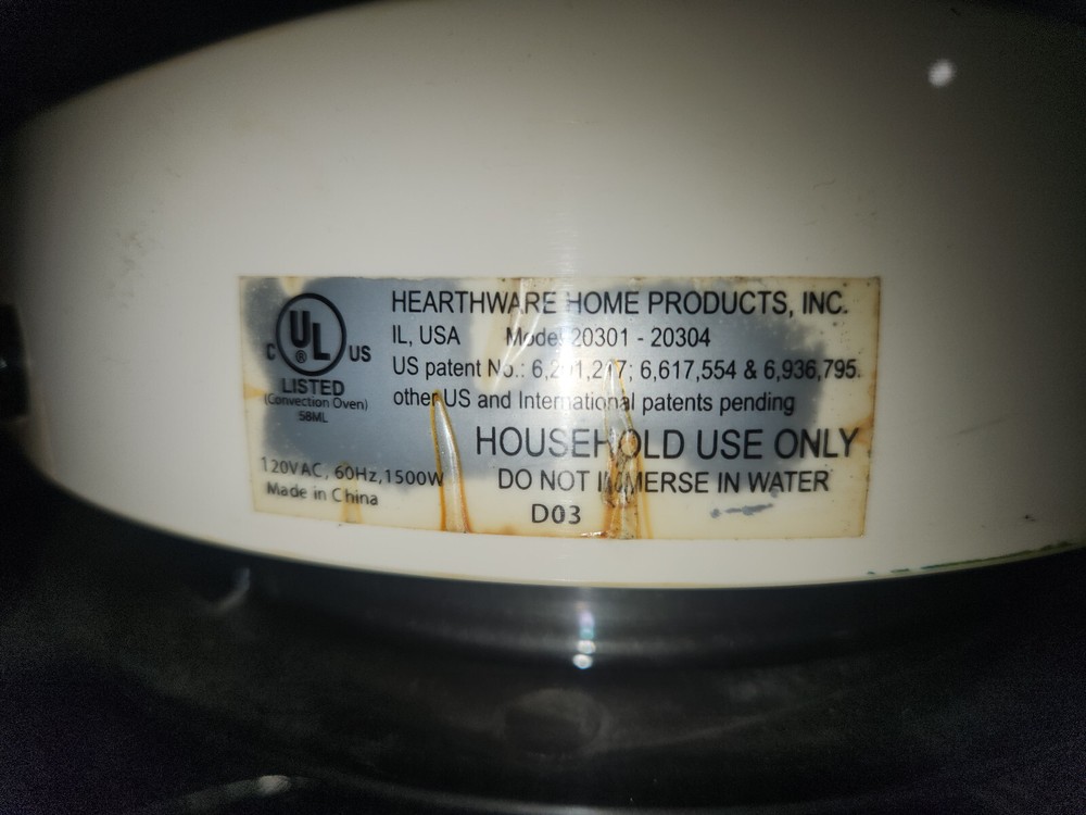 Newwave pro infrared oven 20301-20304 used