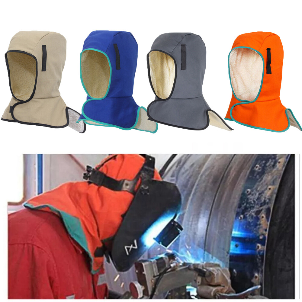 Full Protective Welding hat Welding Neck Cover Flame-Retardant Protective Cap⇖