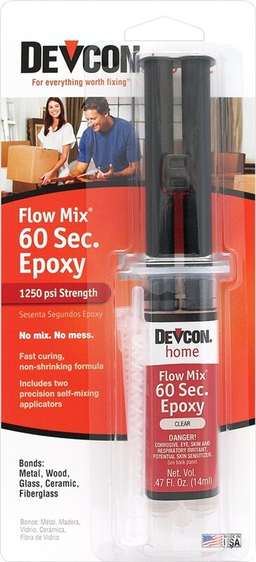 NEW DEVCON 21445 FLOW MIX 60 SECOND HIGH STRENGTH EPOXY WATERPROOF ADHESIVE