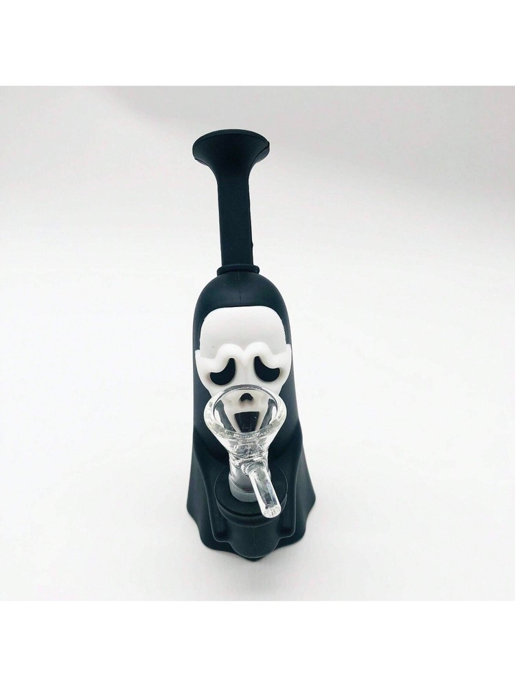 Silicone Smoking Hookah, 6.3" Ghost Style Silicone Hookah, Heatproof Silicone