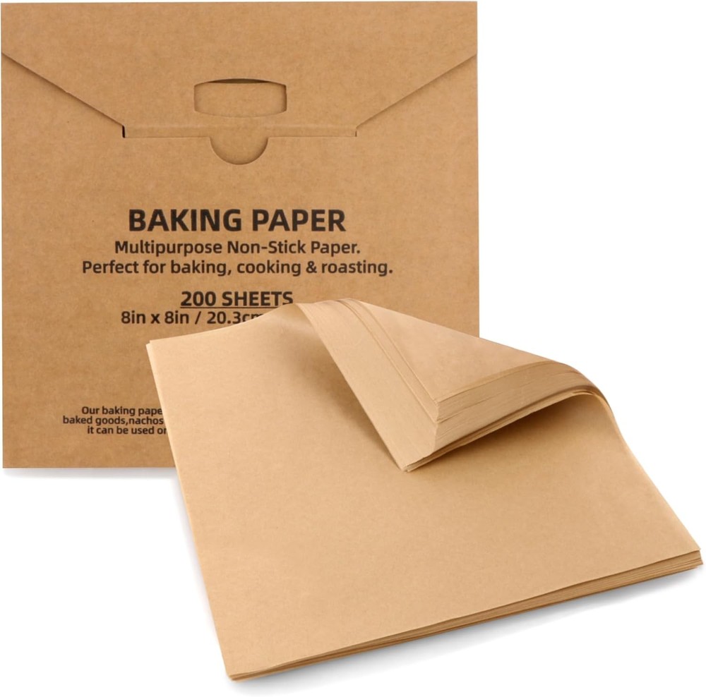 Parchment Paper Sheets, Precut Unbleached Baking Paper, Non-Sti &