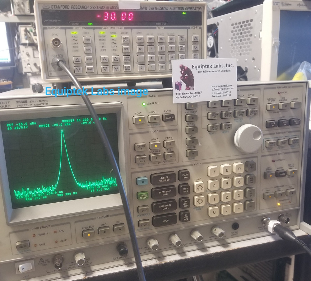 HP 3585B Spectrum Analyzer BRIGHT CRT EXCELLENT!