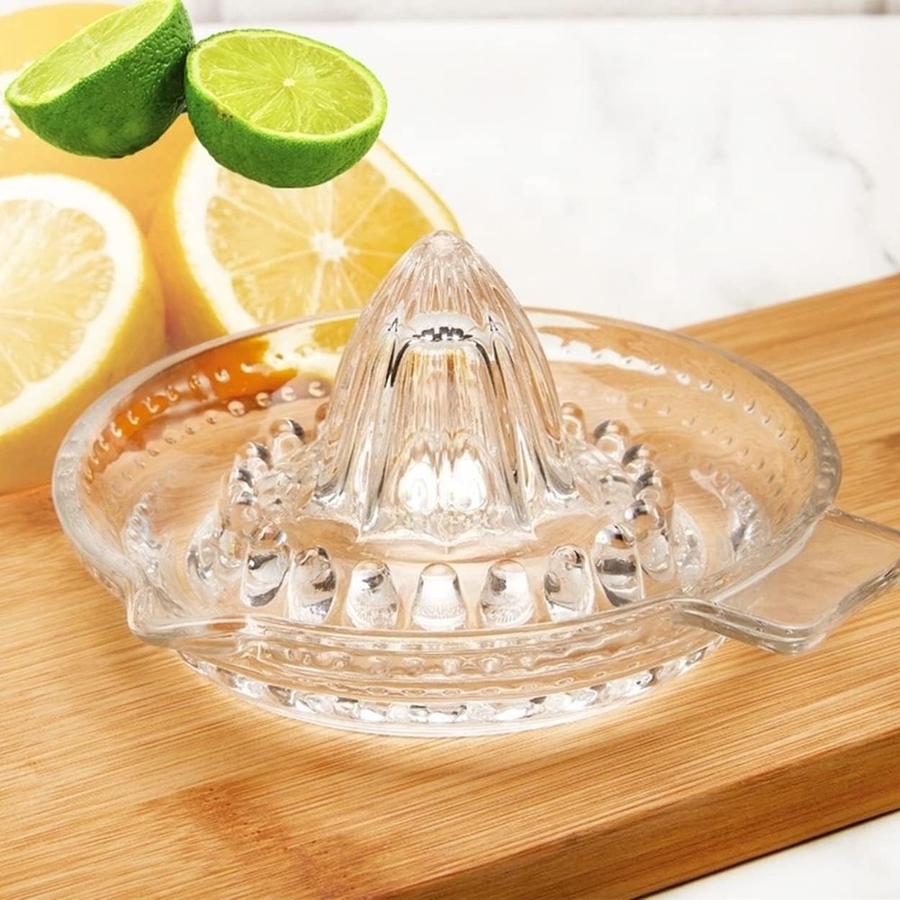 Crystalia Lemon Squeezer, Small Citrus Juicer, Extractor Manual Hand with Handle
