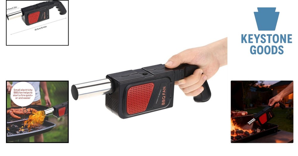 Portable Electric Fire Blower Fan for Quick Grill & Fire Ignition
