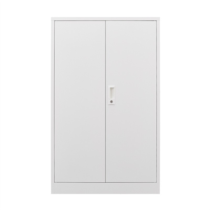 Metal Storage Cabinet with Locking Doors and Adjustable Shelf, Folding Cabinet
