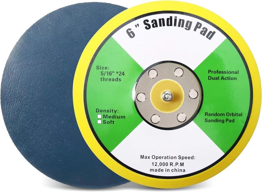 REPLACEMENT 6" INCH ROUND PSA DA SANDING DISC PAD SANDPAPER